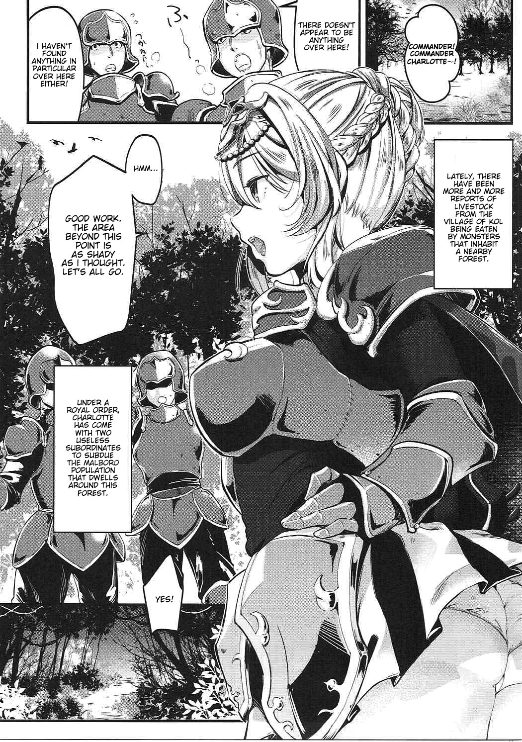 Hentai Manga Comic-A Female Knight And The Useless Underlings!!-Read-3